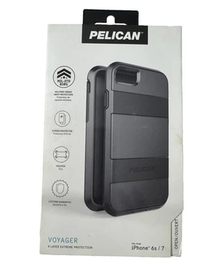 Pelican Voyager Extreme Protection with Holder Case for Apple iPhone 6s/7- Black - Image 1 of 2