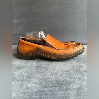 Mocasín sin cordones veneciano Tucker para hombre Cole Haan talla 10 M cuero marrón cómodo Foto 1 de 4