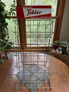 Vintage Tobler Store Display Sign Rack Toblerone-Tobler Chocolate Advertising - Picture 1 of 11