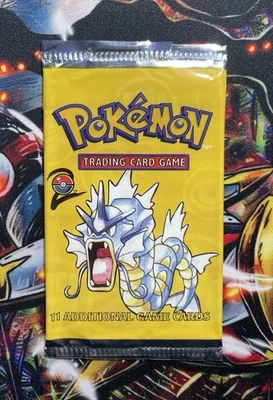 Conjunto básico Pokemon 2 pacotes vazios lote de arte exibição crimpagem curta - Gyarados - Imagem 1 de 2