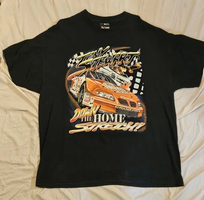 Tony Stewart-Down the Home Stretch-Años 90 Vintage 🏁 NASCAR 🏁 Camiseta Hombre XL Foto 1 de 4