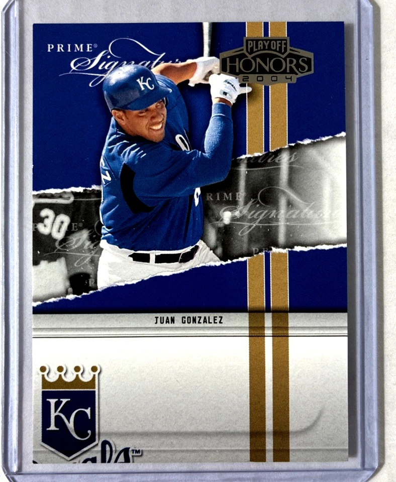 #/2500- 2004 Playoff Honors #PS-22- Juan Gonzalez Signatures Sp #d/2500 - Image 1 of 2