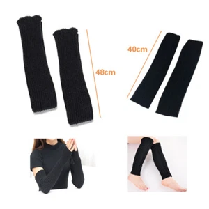 Winter Keep Warm Women Knitted Arm Sleeves + Leg Sleeves Shipped from USA - Picture 1 of 15