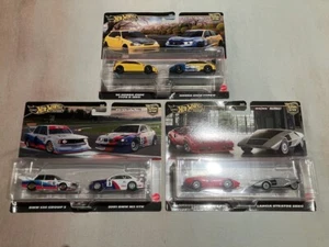 Hot Wheels 3 x 2 pack - 2025 - '99 Honda Civic Type R EK9 BMW Lamborghini - Twin - Picture 1 of 12