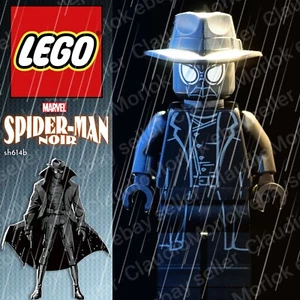 ⭐ LEGO Spider-Man Noir sh614b Minifigure Marvel sh0614b Spiderman 76150 - Foto 1 di 7