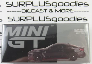 2024 Mini-GT Overseas Box Edition: Black Sapphire BMW M4 CSL Item #MGT00703-L - Picture 1 of 8