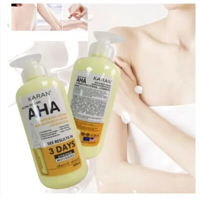 Body Cream Fruit Hydroxy Acids VC&E Radiant Skin Moisture Whitening 500ml - Image 1 of 4