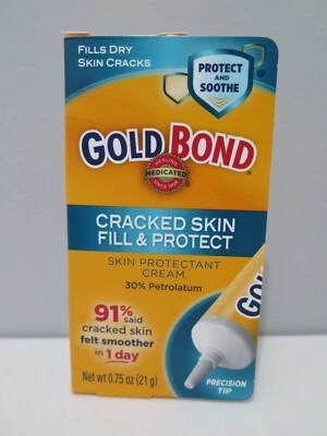 Crema medicada Gold Bond para la piel agrietada 0,75 oz., relleno y protege el protector de la piel Foto 1 de 2