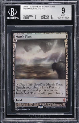 2015-16 MAGIC:  THE GATHERING ZENDIKAR EXPEDITIONS - M L #21 MARSH FLATS BGS 9 - Image 1 of 2