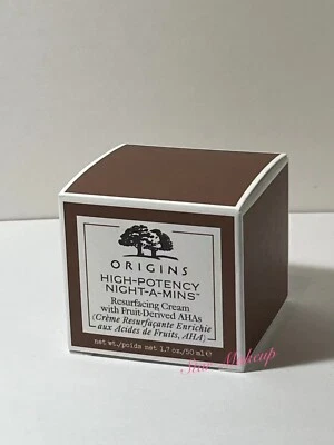 Origins High Potency Night-A-Mins Resurfacing Cream AHA's Moisturizer 1.7 oz NIB - Image 1 of 3