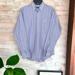 Vintage 80s 90s Polo Ralph Lauren Classic Top & Shirt Cotton Blue Boys Size 14 - Picture 1 of 5