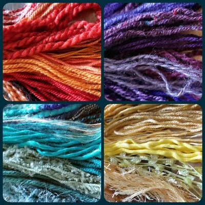 Yarn packs (10 x 2m different strands) Mixed colours textures bundle Job lot - Image 1 of 2