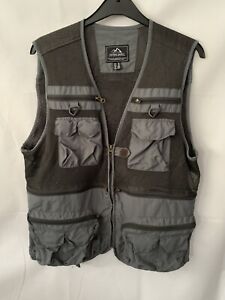 Outdoor Jacket Multi Pocket Mesh Utility Gilet Vest Fishing Hiking Jacket XL
