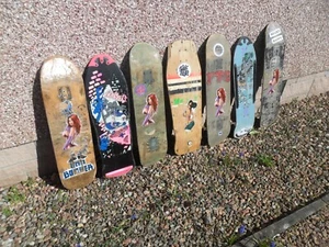 Skateboard collection 1980's full size decks suitable as wallhangers only - Picture 1 of 24