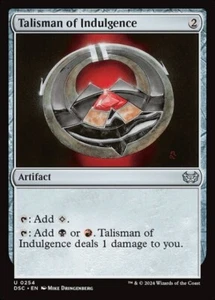 MTG - TALISMAN OF INDULGENCE - Duskmourn Commander (U) - Picture 1 of 1