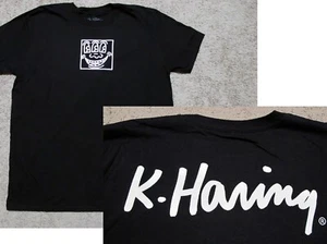 Keith Haring Three-Eyed Monster black white t-shirt men's sz XL street art - Picture 1 of 9