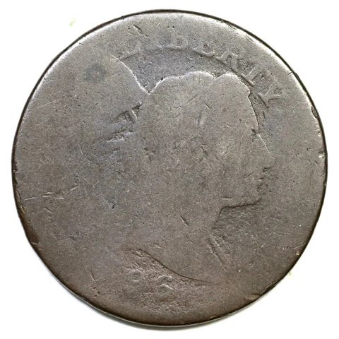 1796 S-91 R-3 Liberty Cap Large Cent Coin 1c Cover