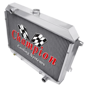 1968-1972 Plymouth GTX "Small Block" Aluminum 3 Row Core KR Champion Radiator - Picture 1 of 7