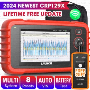 LAUNCH OBD2 Scanner CRP123X CRP129X Elite 3~12 Reset Scan FCA SGW Multi-System - Picture 1 of 56