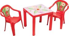 Kinderstuhl rot mit Aufdruck