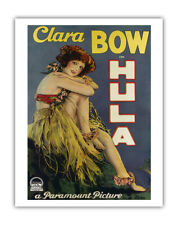 Clara Bow in Hula Romance of Hawaii - Vintage Film Movie Poster by Morgau 1927