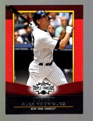 2011 Topps Triple Threads  Alex Rodriguez /1500 #95 New York Yankees - Image 1 of 2