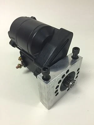 PONTIAC OLDSMOBILE HIGH TORQUE MINI STARTER 350,400,455 1.2KW PAINTED BLACK Foto 1 de 4