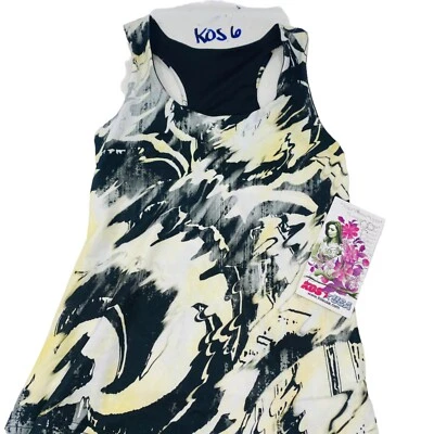 Camiseta sin mangas para mujer KOS USA Activewaer multicolor espalda deportiva talla pequeña Foto 1 de 4