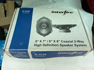 New Set Of 2 Interfire IF-5720  2-Way Speakers 120W - Picture 1 of 5