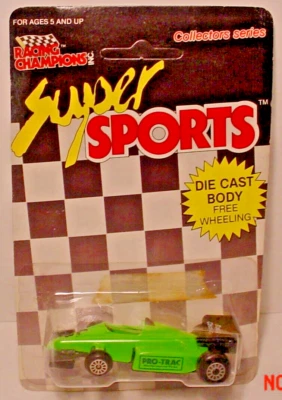 Racing Champions Super Sports 8 Pro-Trac Indy carro verde 1989 1/64 bp22e - Imagem 1 de 3