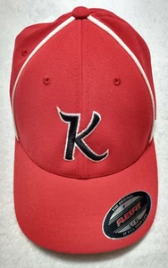 Cappello Pizza King Logo FlexFit Rosso e Bianco Augusta Abbigliamento Sportivo L-XL - Foto 1 di 9