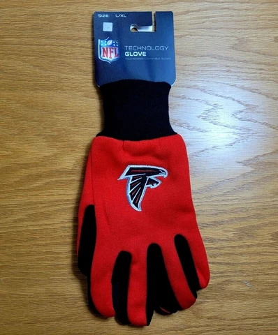 ATLANTA FALCONS Lightweight Technology Touchscreen Compatible Adult Gloves - NEW Cover