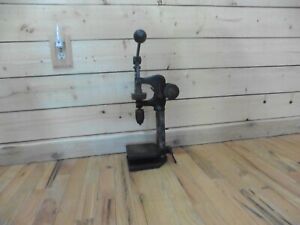 Antique Drill press wooden pulley drive westinghouse jewelers watch maker 1900