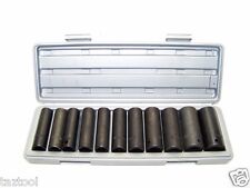 12 pc 1/2" Drive Air Impact Deep Socket Set Sae 1/2in dr Impact Wrench Sockets