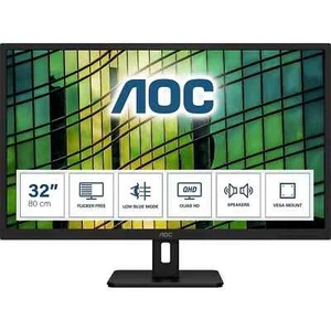 AOC Essential-line Q32E2N 32" Class WQHD LED Monitor - 16:9 - Non-glossy Black - Picture 1 of 6