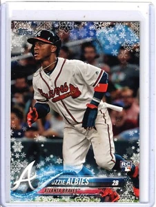 2018 Topps Holiday Ozzie Albies Rookie RC - Picture 1 of 2