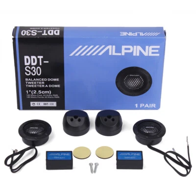 DDT-S30 25MM 1" SOFT DOME BALANCED CAR TWEETERS 360W CROSSOVERS Systems - Image 1 of 4