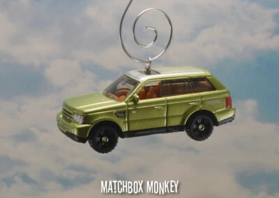 Custom Green Land Rover Range Rover Sport HSE Christmas Ornament 1/64 SUV L494 - Image 1 of 4