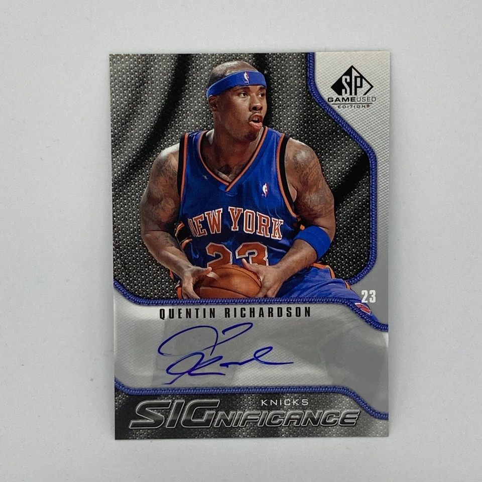 Quentin Richardson Autograph Insert 2009-10 Upper Deck SP Basketball Card #S-QR - Image 1 of 4