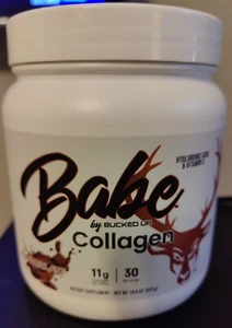 Bucked Up Babe Collagen Peptides Powder,Chocolate, 30 Servings Exp 11/25   Vit C - Picture 1 of 5