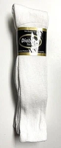 3 / 6 Pair Men Non-Binding Top DIABETIC 24" Length White Boot Sock SZ 13-15 USA - Picture 1 of 7