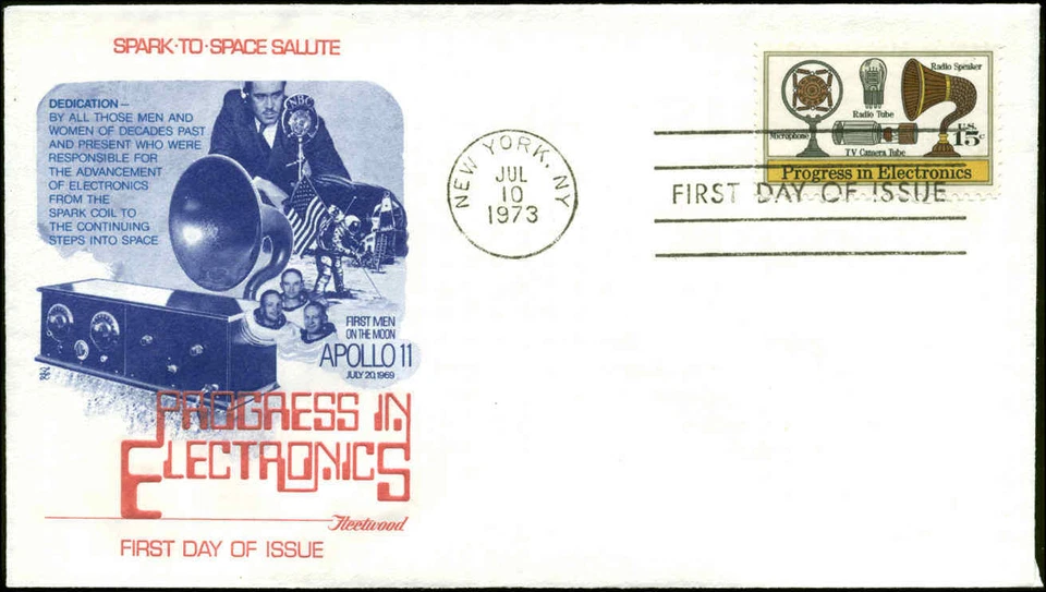 US FDC #1502 Fleetwood Cachet New York, NY Electronics   - Image 1 of 1
