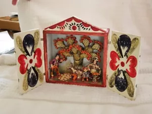 CENTRAL AMERICAN SHADOW BOX DECORATION SCENE - Picture 1 of 3