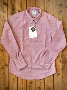 NEW VISVIM Long Sleeve Gingham Check Shirt Small (1) BD L/S ITALY made RED B.D. - Picture 1 of 9