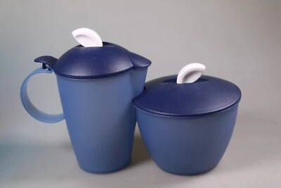 Tupperware Junge Welle Zucker Milch Zuckerdose Milchkännchen - Bild 1 von 2