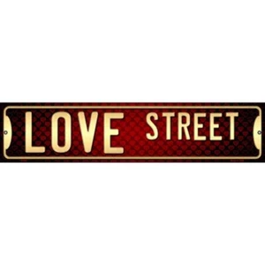 Love Street Novelty Metal Street Sign Plaque for Home Door Garage Wall - Picture 1 of 1