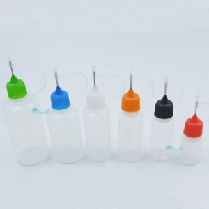 5 10 15 20 30 50ML Needle Tip Empty Plastic Dropper Bottles Storage Experiment - Picture 1 of 4