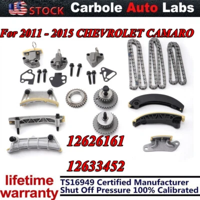 Kit de cadena de distribución compatible con Chevrolet Camaro 2011-2015 3,6 L V6 DOHC 12626161 12633452 Foto 1 de 4