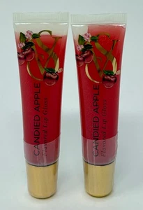 2 NEW VICTORIA'S SECRET CANDIED APPLE FLAVORED LIP GLOSS BALM SHIMMER SHINE - Picture 1 of 5