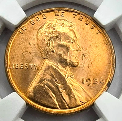 1936 P Wheat Cent MS 65 NGC DDO 011 WDDO 019 GEM BU Mint Error Penny Double Die - Image 1 of 4